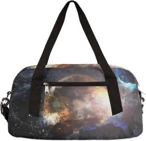 Duffle Bag for Boys Planet Meteorite Universe Sport Gym Bag Kids Overnight Bags Duffle Bag for Kids Travel Bag Little Girls Overnight Bag Girls Duffel Bag for Kid Toddler Duffle Bag Baby Weekender Sleepover Bag