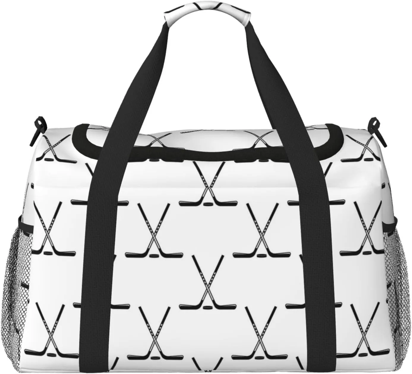 Duffle Bag for Travel, Hockey Stick Sport Weekender Overnight Duffel Bag, Carry On Bag Gym Bag for Women Men, Personal Item Travel Bag