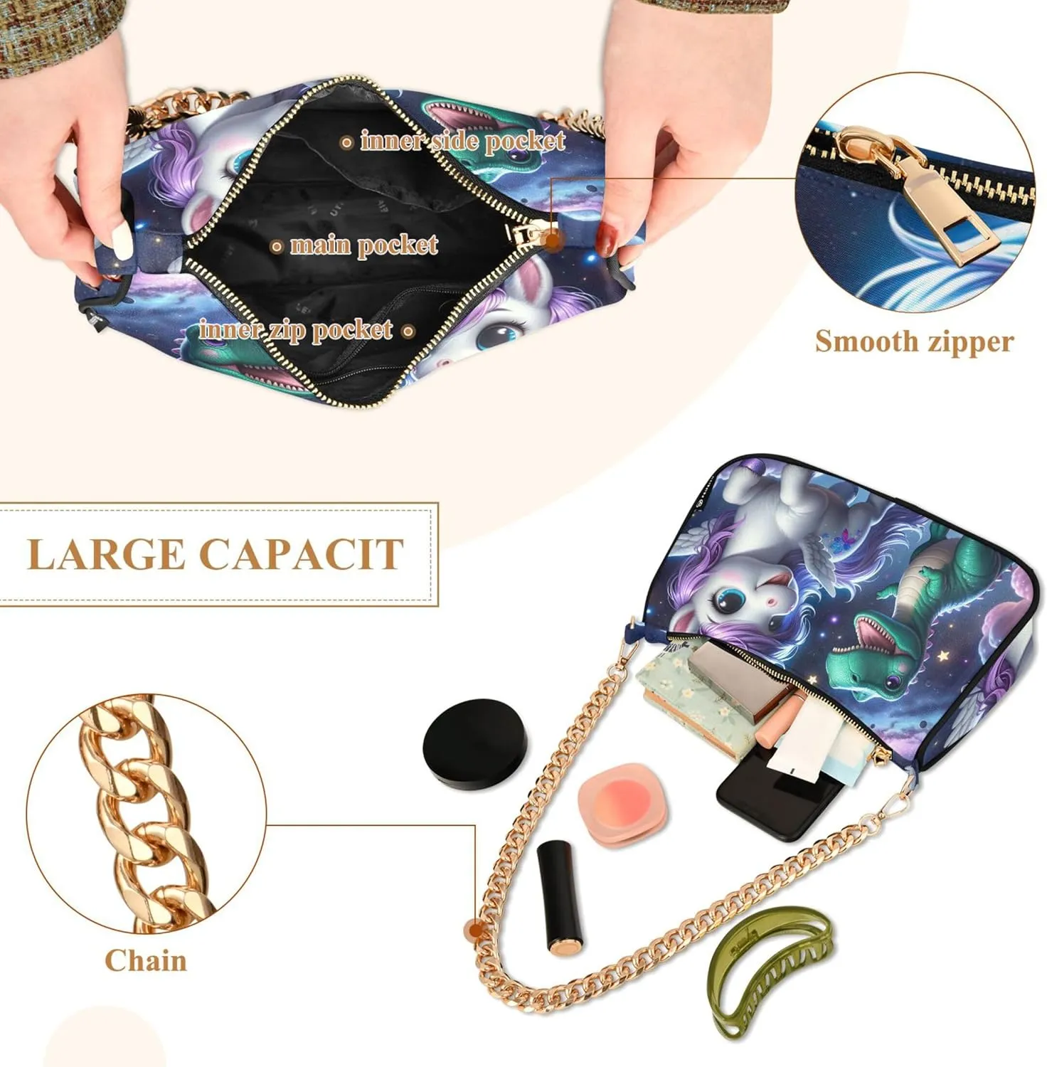 Easter Eggs Rabbit Meadow Cute Purses Women Hobo Party Purse Women Small Cute Handbags Cartoon Small Shoulder Bag