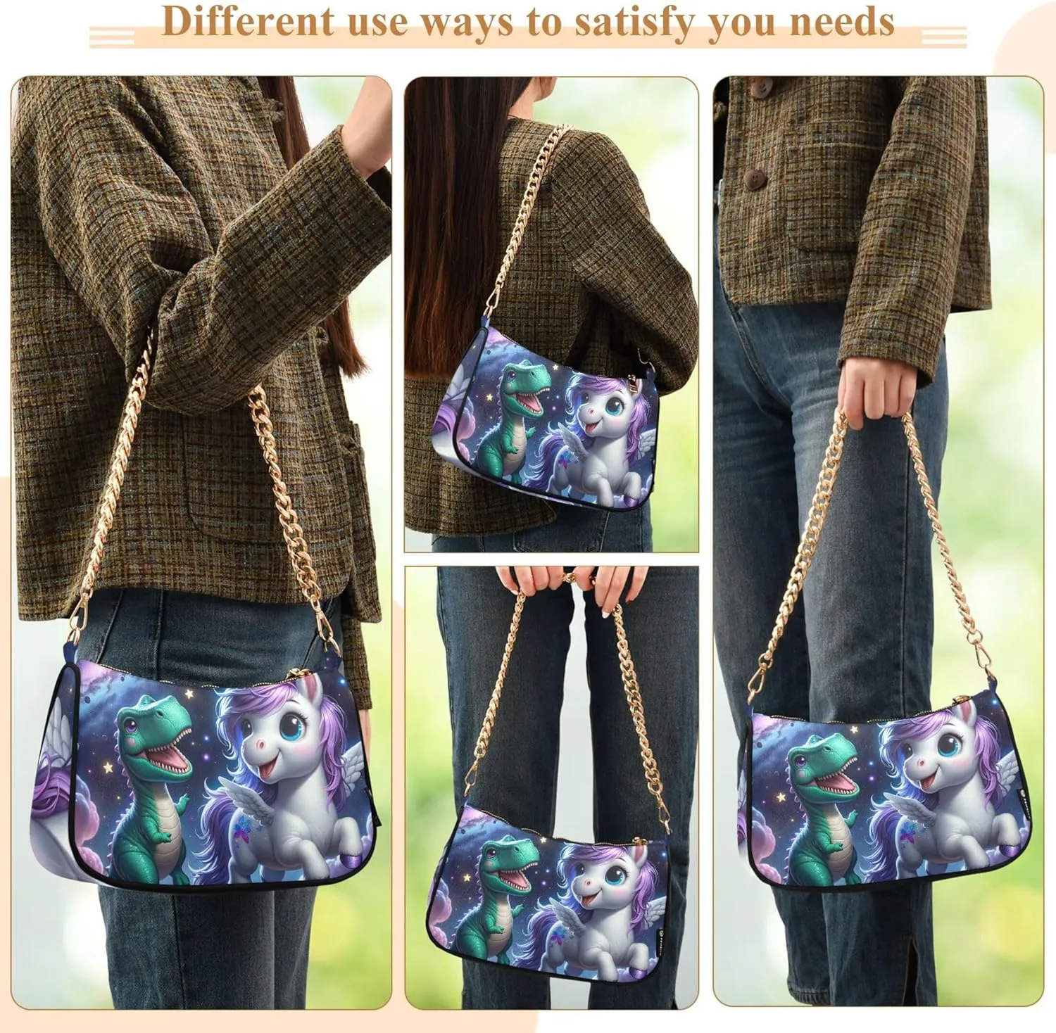 Easter Eggs Rabbit Meadow Cute Purses Women Hobo Party Purse Women Small Cute Handbags Cartoon Small Shoulder Bag