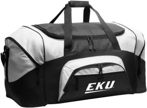 Eastern Kentucky Duffle Bag Suitcase of Gym Gear Bag Deluxe EKU Duffle Bag (Black)