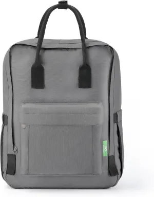 ECO CHIC Waterproof Recycled Canvas Twin-Handle Backpack – Sustainable Laptop Backpack