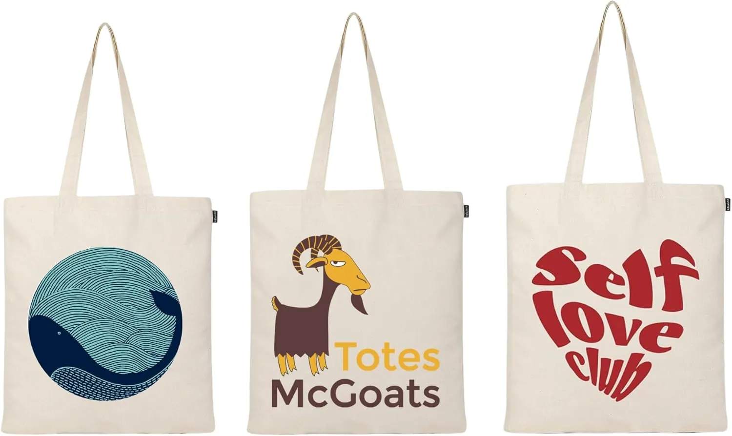 Ecoright Aesthetic Canvas Tote Bag for Women, Reusable Cotton Tote Bag for Grocery, Shopping, Beach & Daily Use