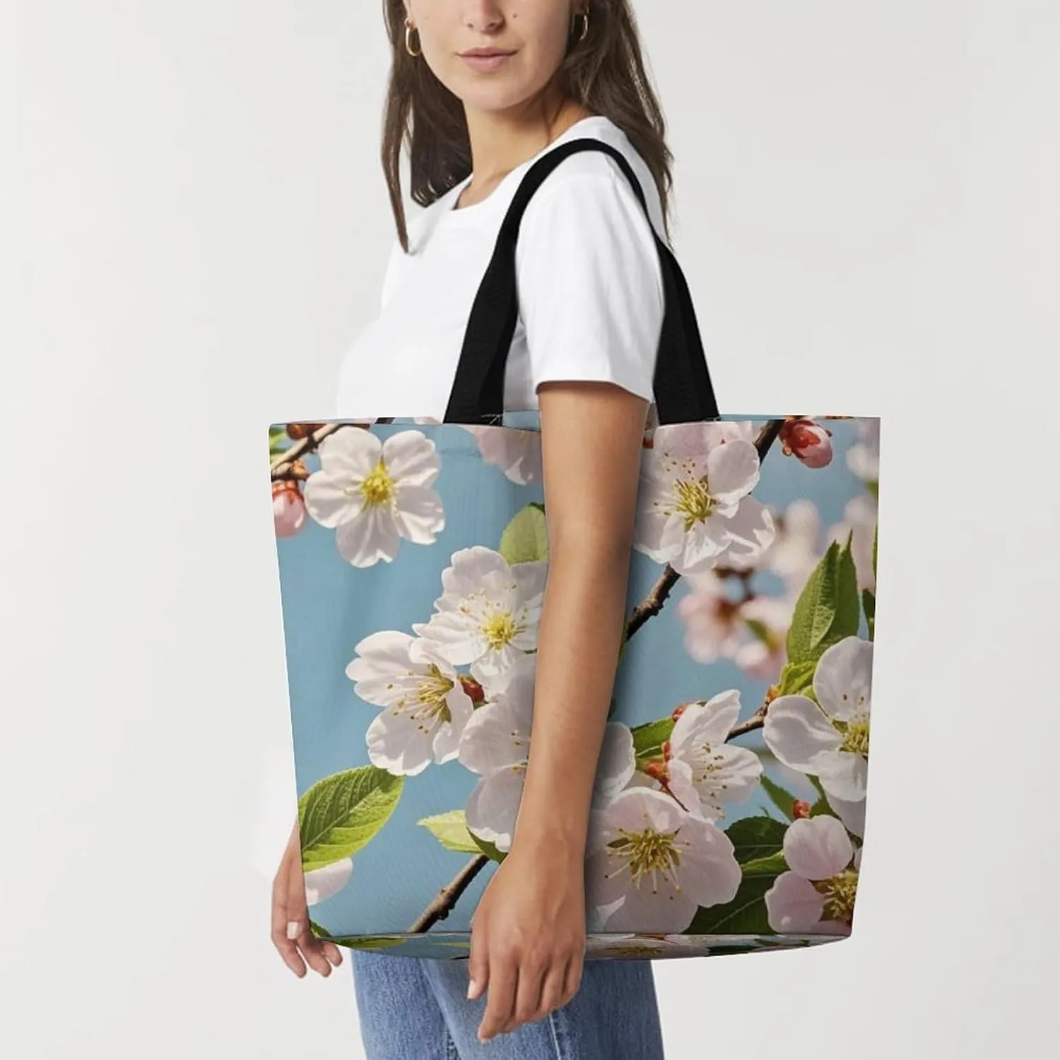 Electric Guitar Music Tote Bag for Women Reusable Grocery Shoulder Bag Shopping Bags for Travel, Groceries