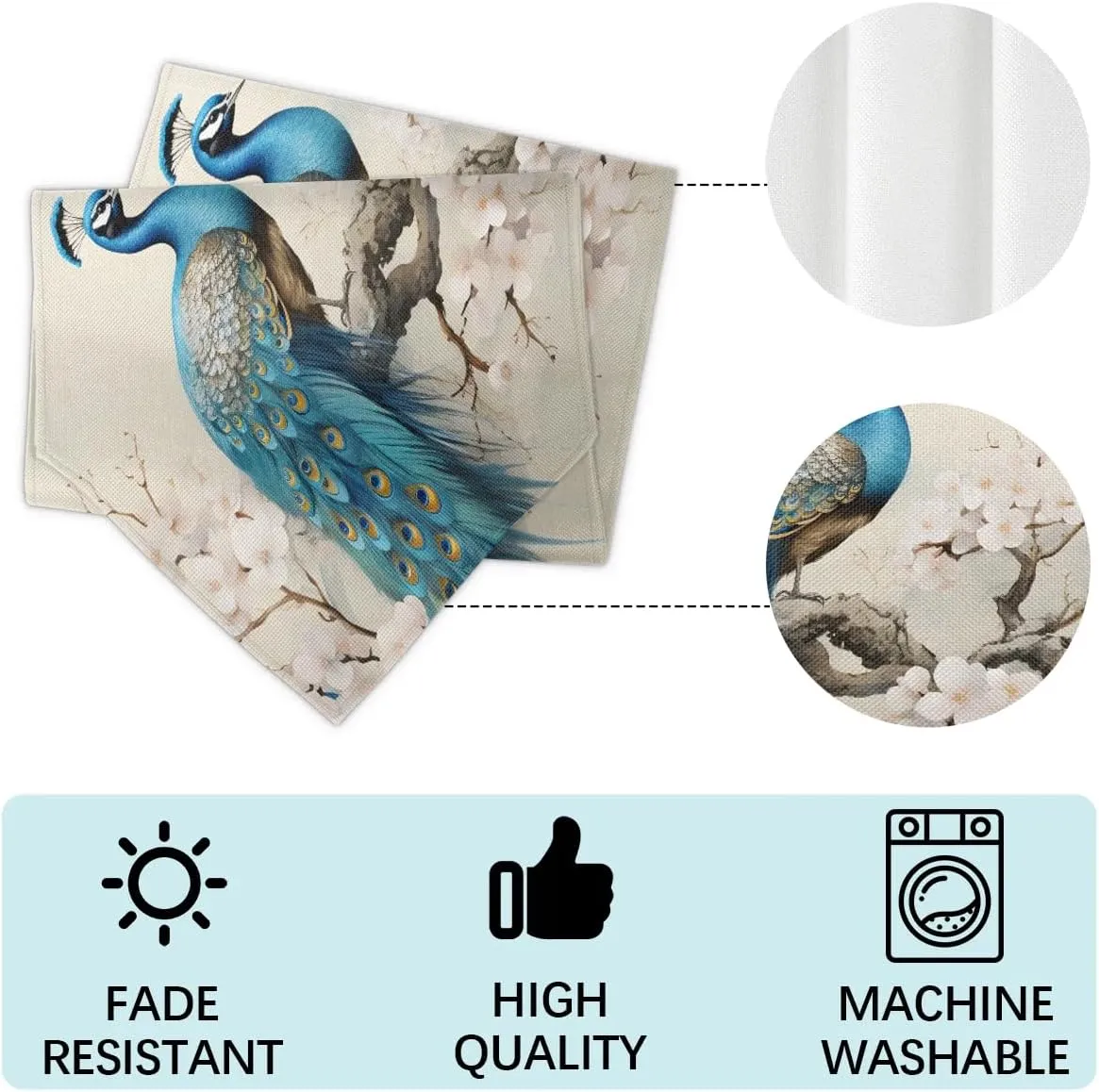 Elegant Colorful Peacock Briefcases for Men Crossbody Bags Laptop Carrying Case Messenger Bag for 15" Laptops and Under