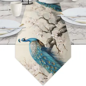 Elegant Colorful Peacock Briefcases for Men Crossbody Bags Laptop Carrying Case Messenger Bag for 15" Laptops and Under