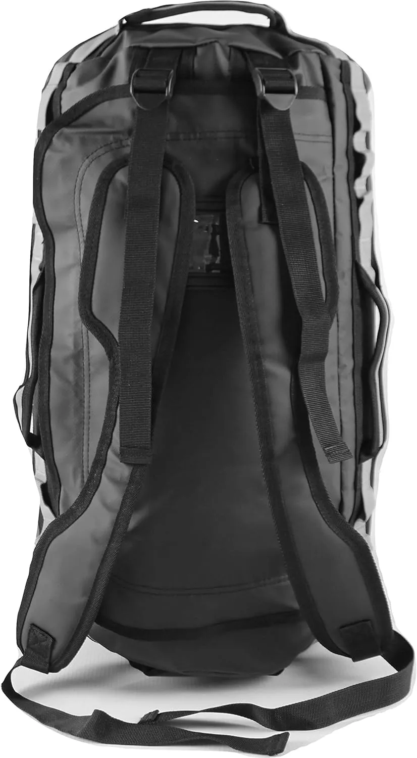 Element Equipment Trailhead Duffel Bag Shoulder Straps Waterproof Black/Grey Large