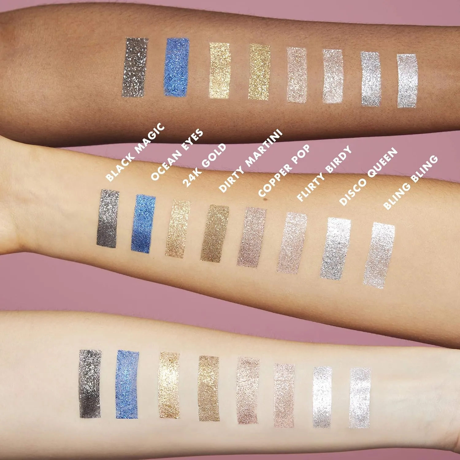 e.l.f. Liquid Glitter Eyeshadow, Long Lasting, Quick-Drying, Opaque, Gel-Based Eyeshadow For Creating High-Impact, Multi-Dimensional Eye Looks, Copper Pop, 0.10 Fl Oz