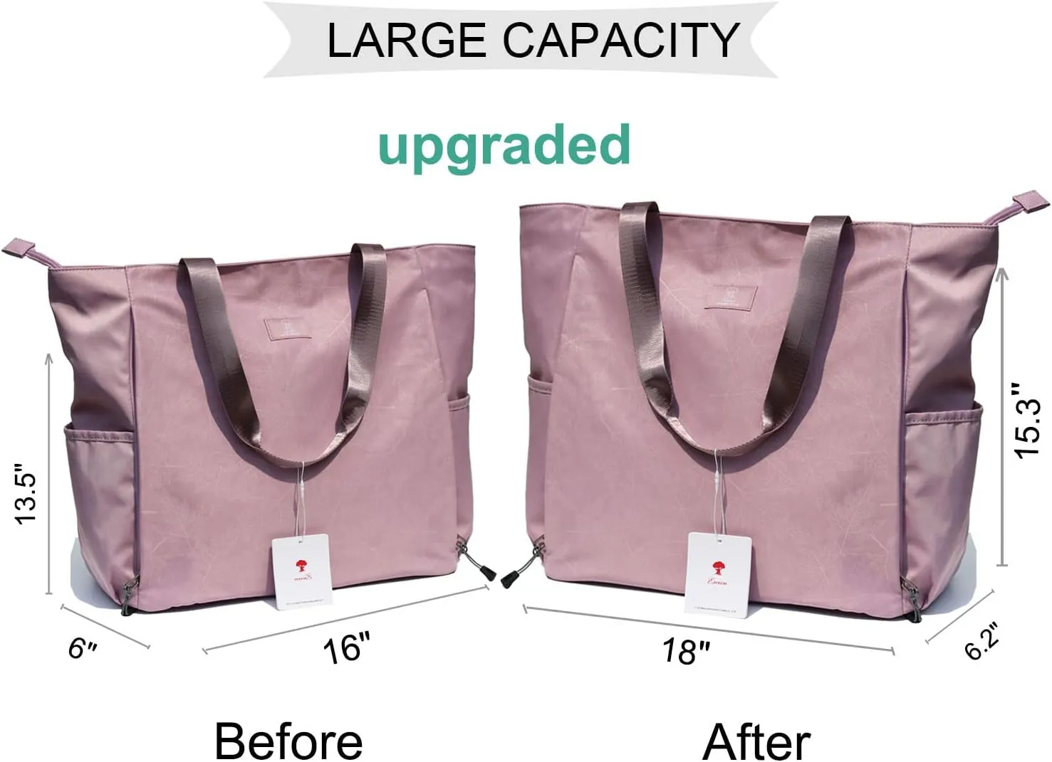 ESVAN Yoga Mat Bag Yoga Tote Carrier Shoulder Bag Carryall Tote for Office,Yoga,Pilates,Travel,Beach and Gym