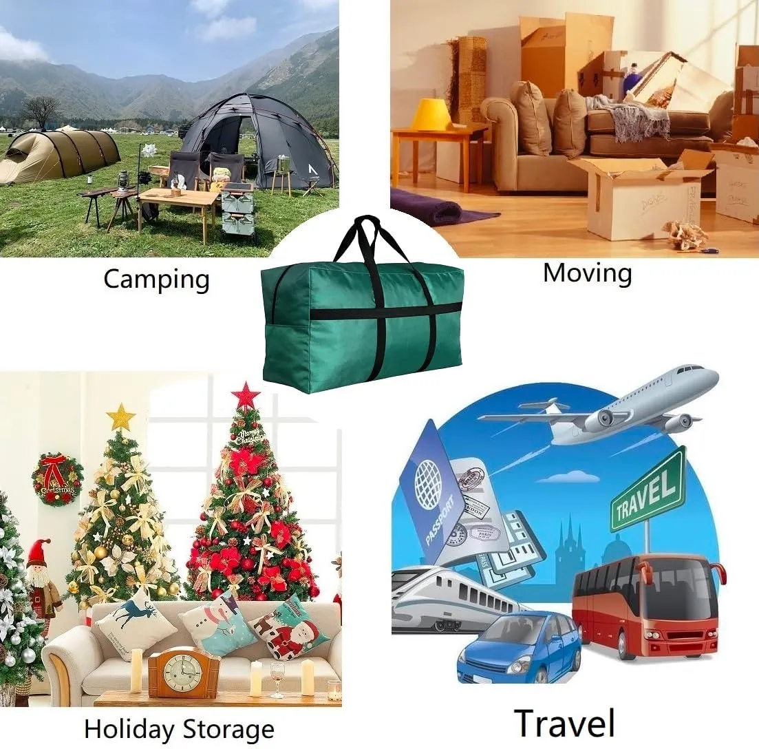 Extra Large Canvas Duffle Bag for Travel, Big Oversized Foldable Storage Bag