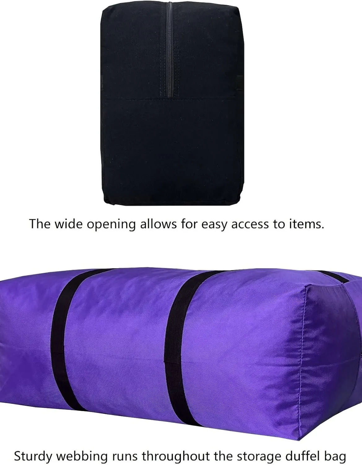 Extra Large Canvas Duffle Bag for Travel, Big Oversized Foldable Storage Bag