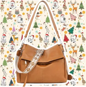 Extra Large Hobo Crossbody Bags for Women Vegan Leather Handbags Purses for Women Tote Purse Shoulder Bag with Wide Strap