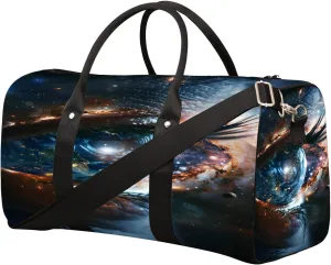 Eye Fantasy Abstract Travel Duffel Bag for Women Men Small Sport Gym Bag Waterproof Weekender Overnight Lightweight Carry on Foldable Gym Bag for Training Swim Yoga Traveling Handbag