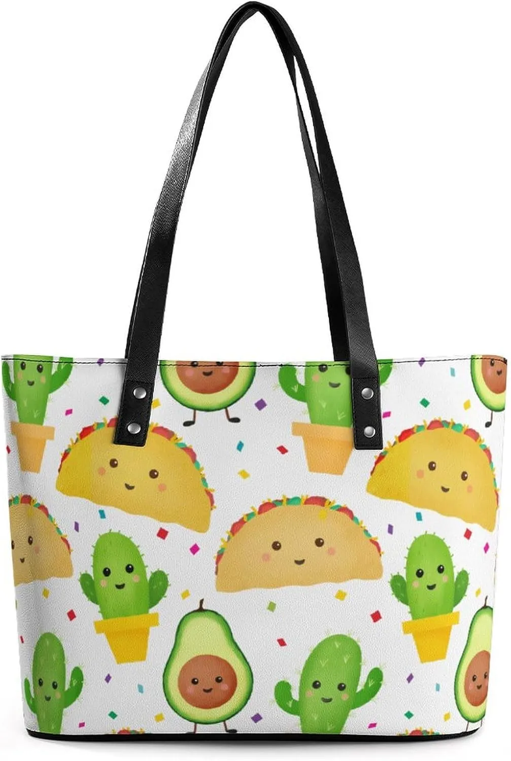 Fall Watercolor Pumpkins Leather Handbag Smooth Wrinkle Resistant Lightweight And Convenient