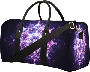 Fantasy Mandala Ethnic Style Travel Duffel Bag for Women Men Small Sport Gym Bag Waterproof Weekender Overnight Bag Lightweight Carry on bag Foldable Gym Bag for Training Swim Yoga Traveling Handbag