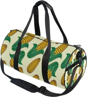 Farm Corn Leaves Gym Duffle Bag Women Men Sports Fitness Bag for Travel Workout Gymnastics Dance Ballet