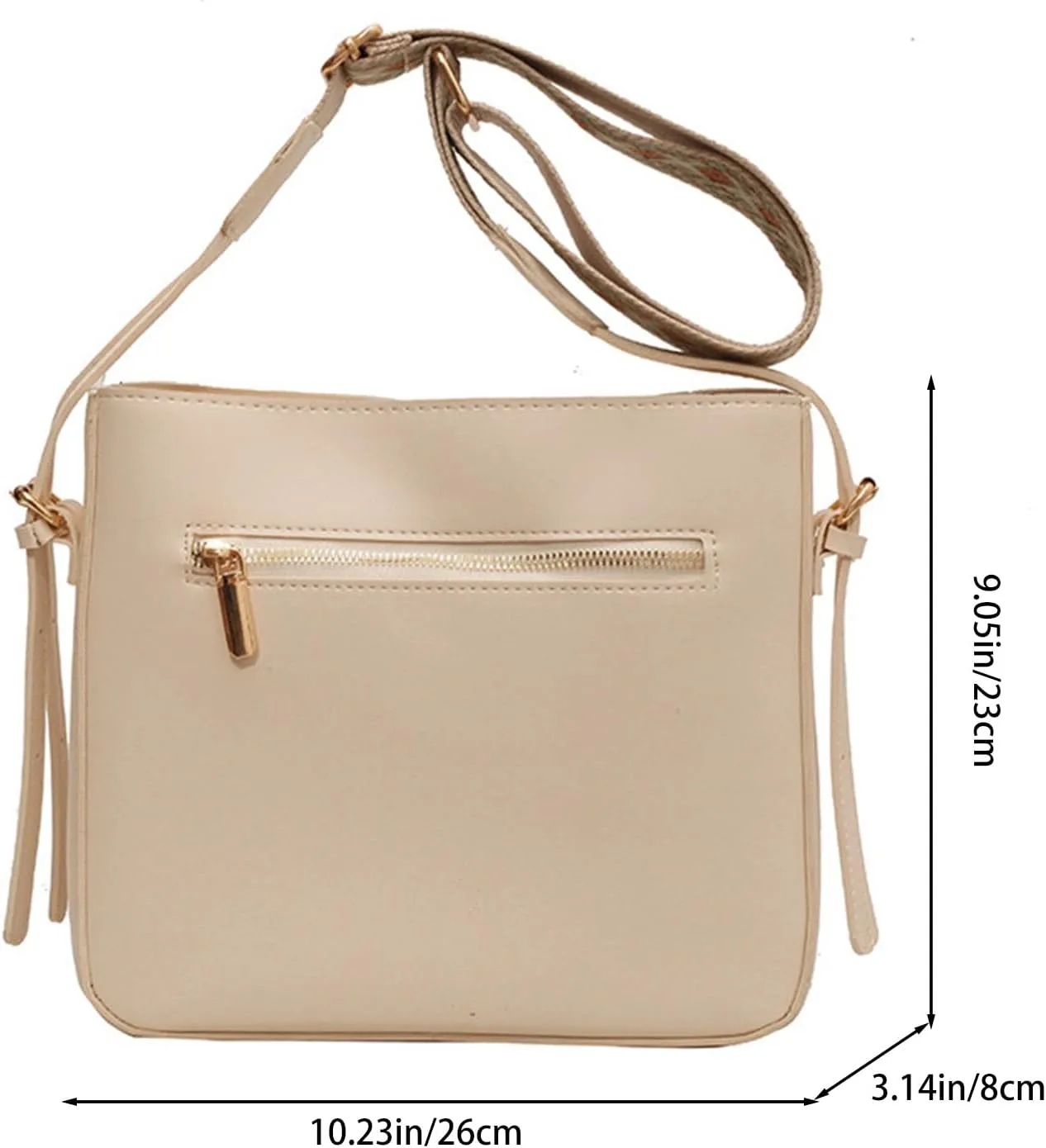 Fashion Crossbody Bags for Women, Retro Shoulder Bag, Wide Shoulder Strap Bag, Suitable for Casual, Shopping, Party
