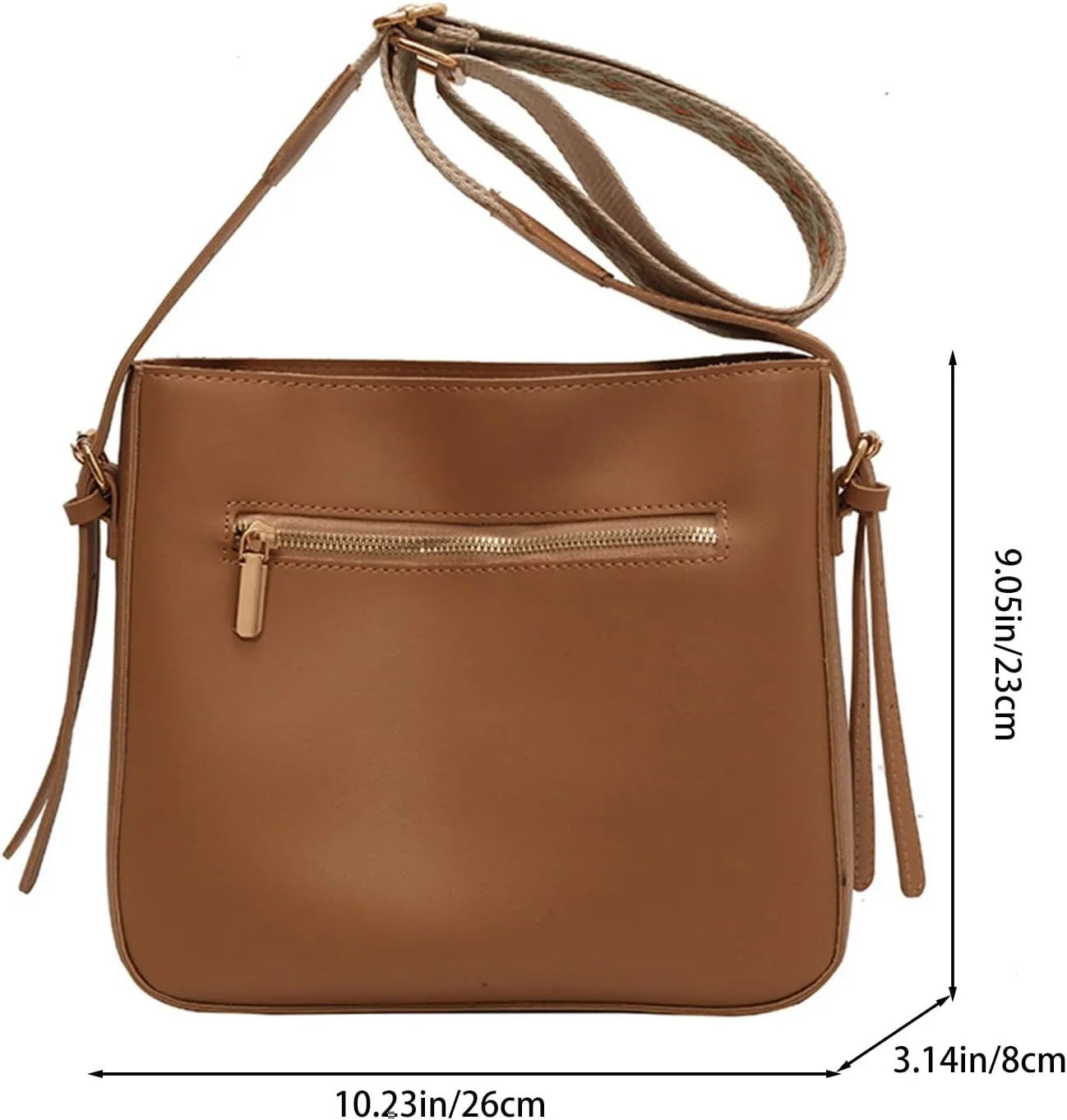 Fashion Crossbody Bags for Women, Retro Shoulder Bag, Wide Shoulder Strap Bag, Suitable for Casual, Shopping, Party