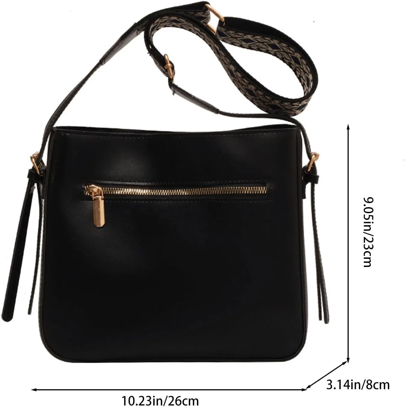 Fashion Crossbody Bags for Women, Retro Shoulder Bag, Wide Shoulder Strap Bag, Suitable for Casual, Shopping, Party
