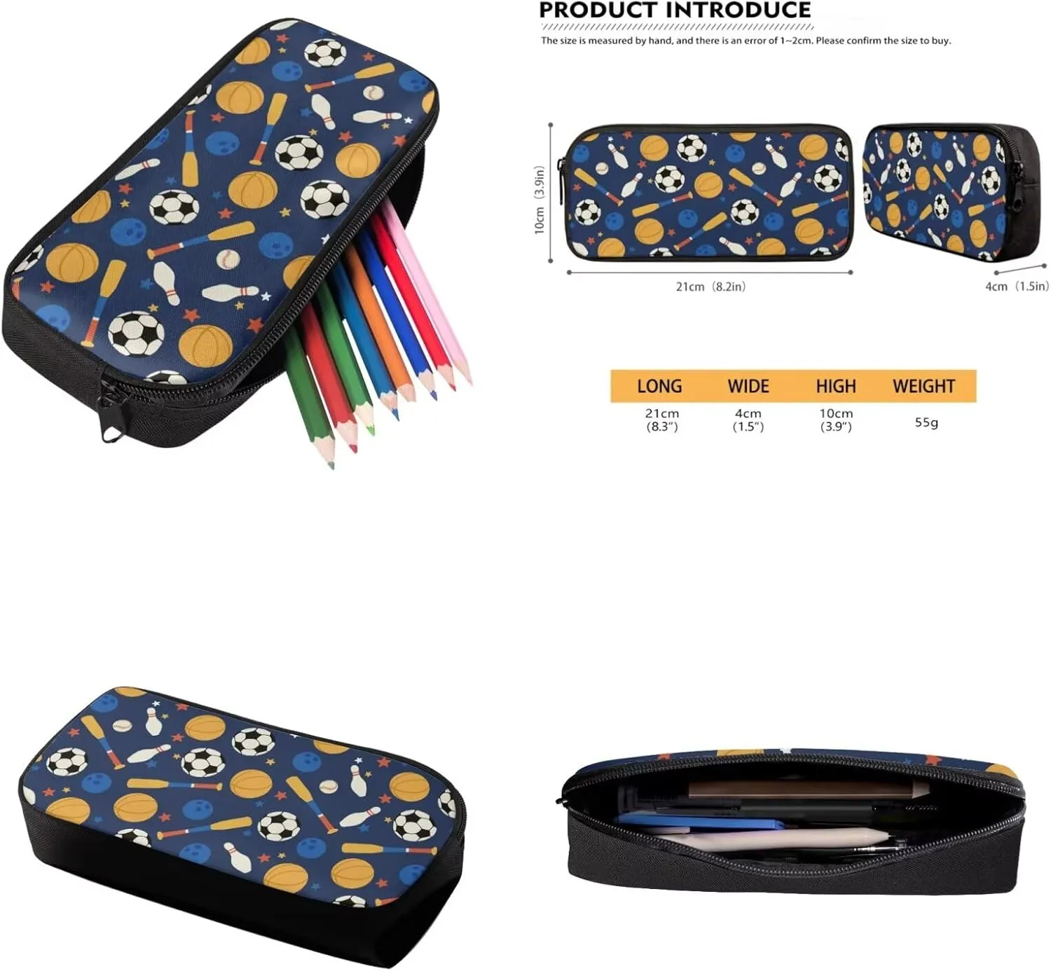 Fashion Kids Backpack Set, 3-Piece School Bag with Lunch Bag & Pencil Case, Waterproof & Sturdy Design Fashion Girls Daypack for School Basketball Design