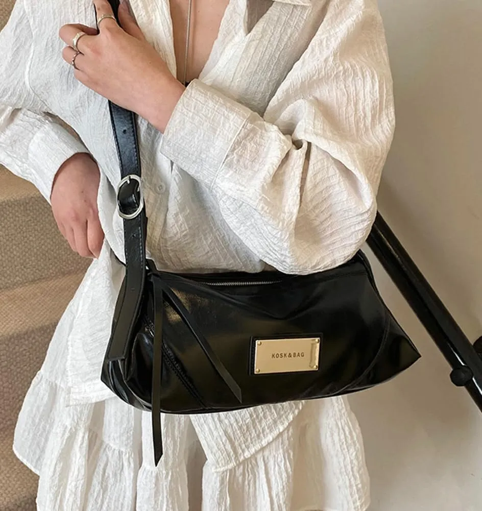 Fashion Shoulder Bag,Purses for Women Medium Hobo Bags Vegan PU Leather Ladies Clutch with Adjustable Strap