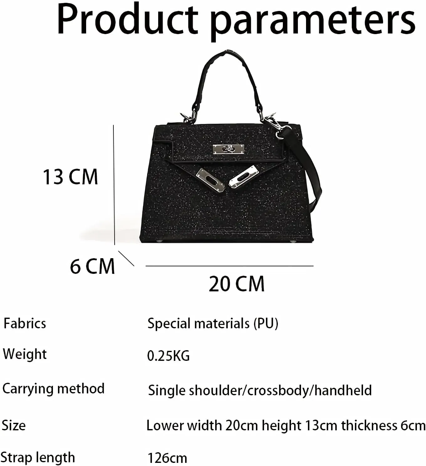 Fashion women's underarm Purses adjustable shoulder straps shoulder bags and crossbody bags shiny handbags