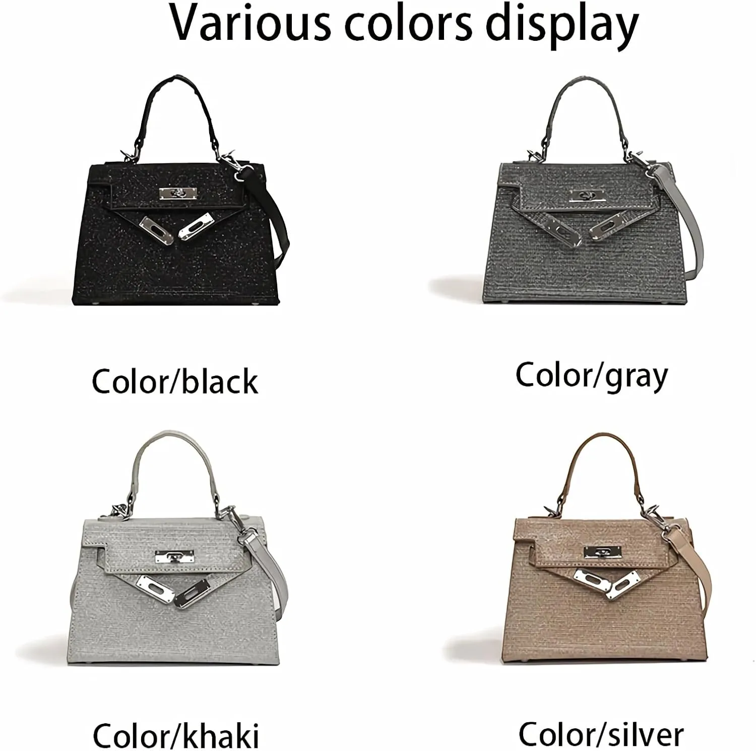 Fashion women's underarm Purses adjustable shoulder straps shoulder bags and crossbody bags shiny handbags