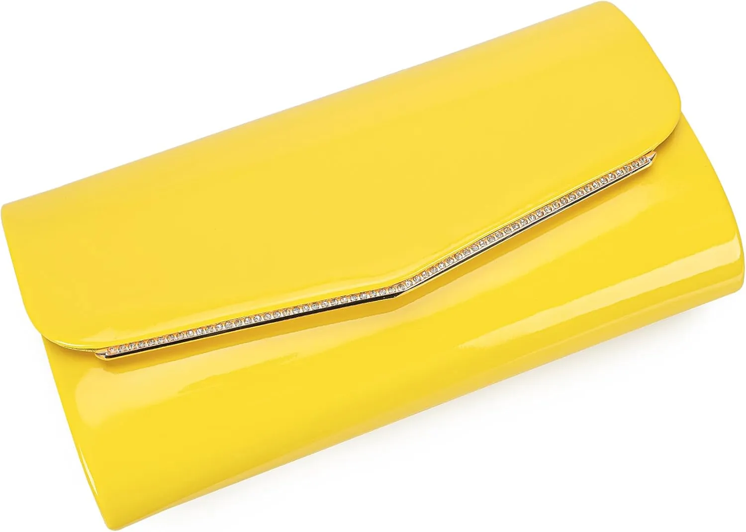 Faux Patent Leather Clutch Bag Women Evening Handbag Envelope Purse for Wedding Prom Party