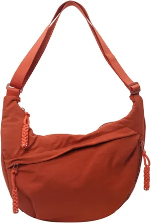 Festivalment Crossbody Bag, Fashion Plain Color Nylon Crossbody Bag, Nylon Messenger Bag Large Capacity Crossbody
