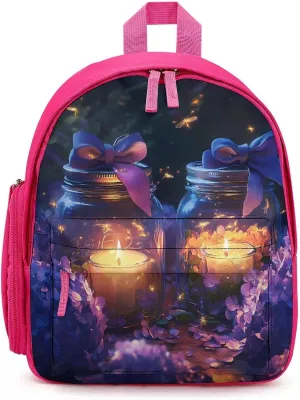 Fireflies Jar Backpack Small Shoulder Bag Travel Bag Casual Daybacks Handbags One Size