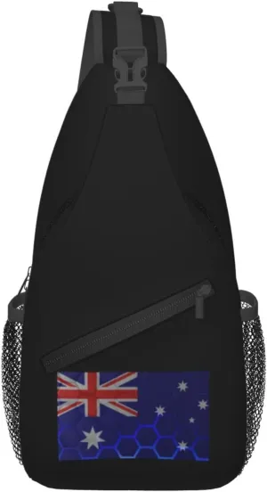 Flag Of Australia Crossbody Bags For Women Men Chest Backpack Gym Shoulder Bag Travel Outdoor Sports Casual Crossbody Bags