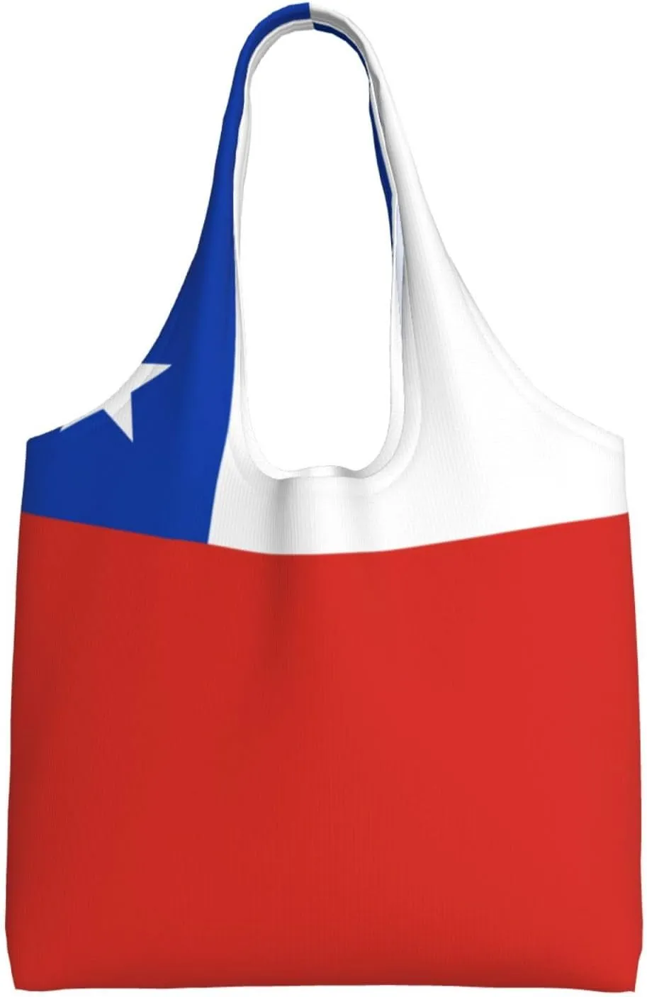 Flag of Chile Printed canvas bag-suitable for shopping bags, fashionable women's bags