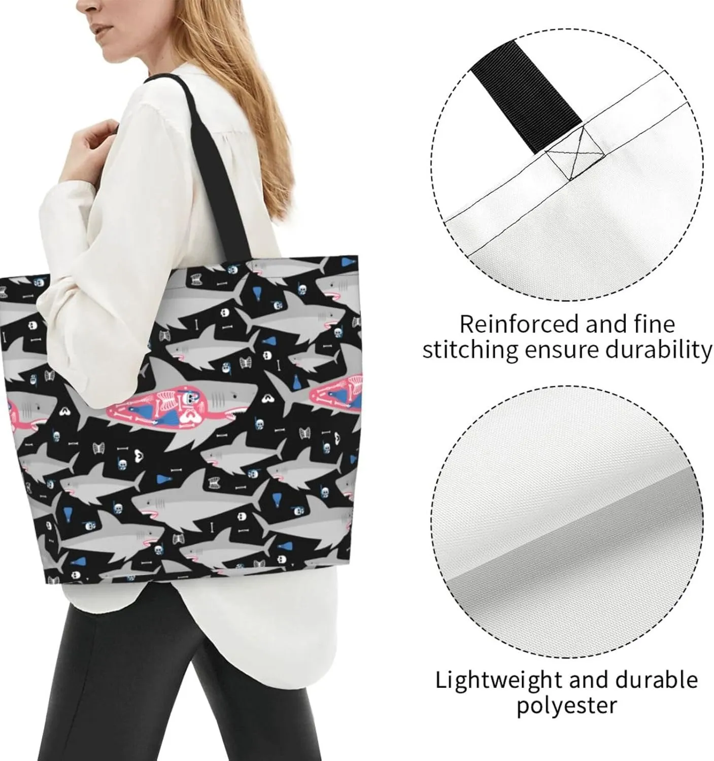 Flame Hockey Puck Women's Tote Bag Large Capacity Single Shoulder Bags Handbag for Shopping Work