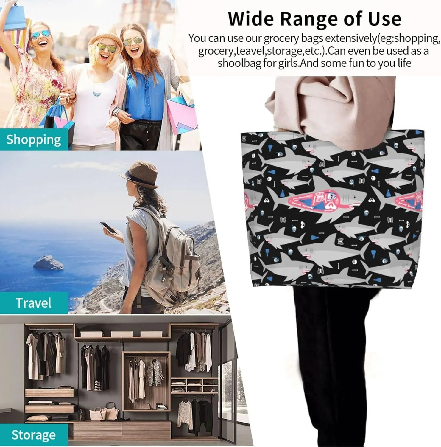 Flame Hockey Puck Women's Tote Bag Large Capacity Single Shoulder Bags Handbag for Shopping Work