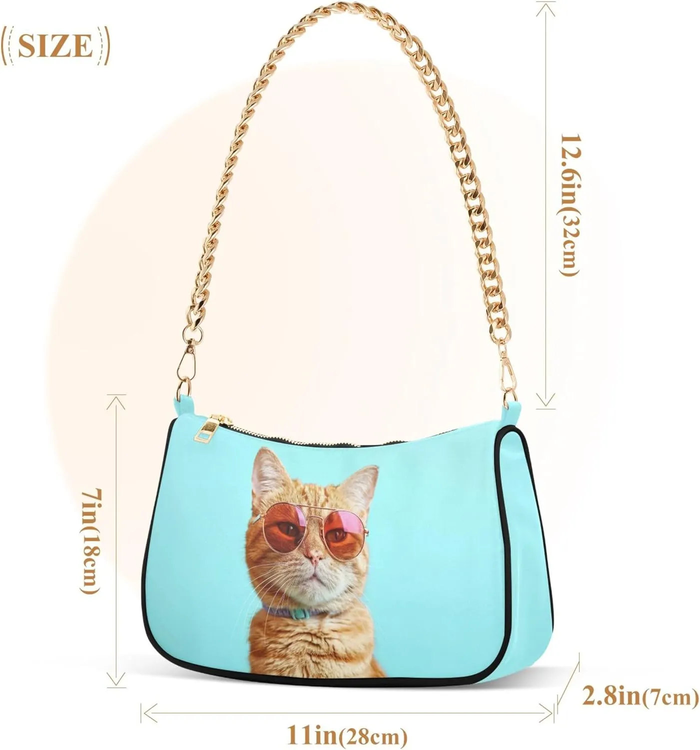 Flamingos Beach Watercolor Women Purse Hobo Party Purses Womens Evening Handbag Chain Ladies Shoulder Bag