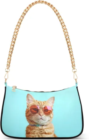 Flamingos Beach Watercolor Women Purse Hobo Party Purses Womens Evening Handbag Chain Ladies Shoulder Bag