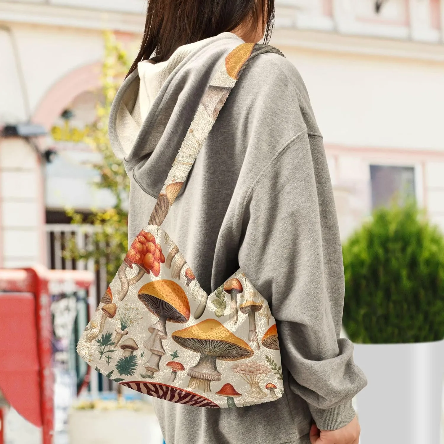 Floral Peony Flowers Lady Shoulder Bag, Handbag Shoulder Bag, Hand Bag for Ladies