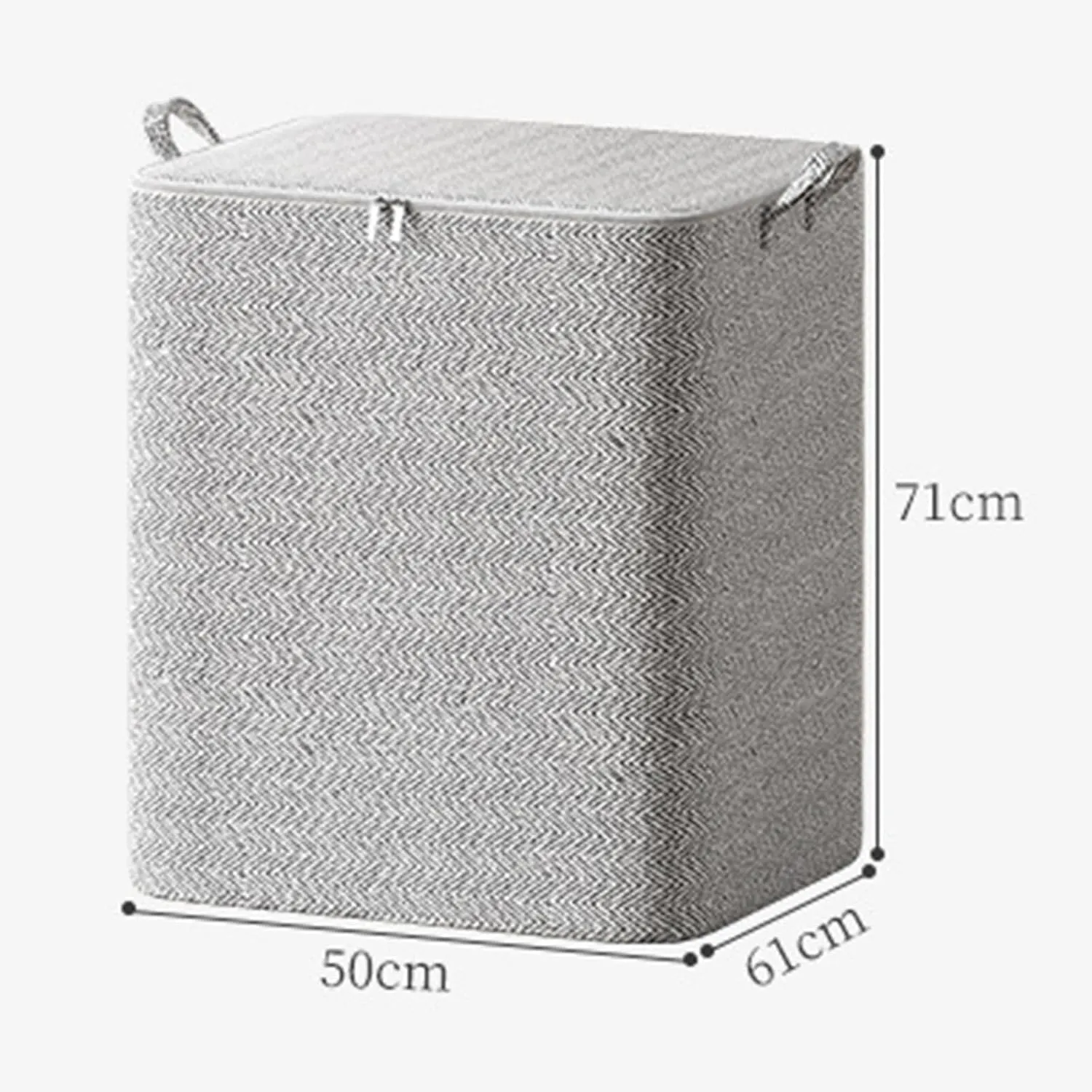Foldable Storage Bag, Blanket Storage Bag, with Zipper Traveling Handbag for Storage Clothing Bed Sheets Pillows Toys (220L)