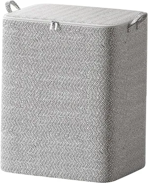Foldable Storage Bag, Blanket Storage Bag, with Zipper Traveling Handbag for Storage Clothing Bed Sheets Pillows Toys (220L)