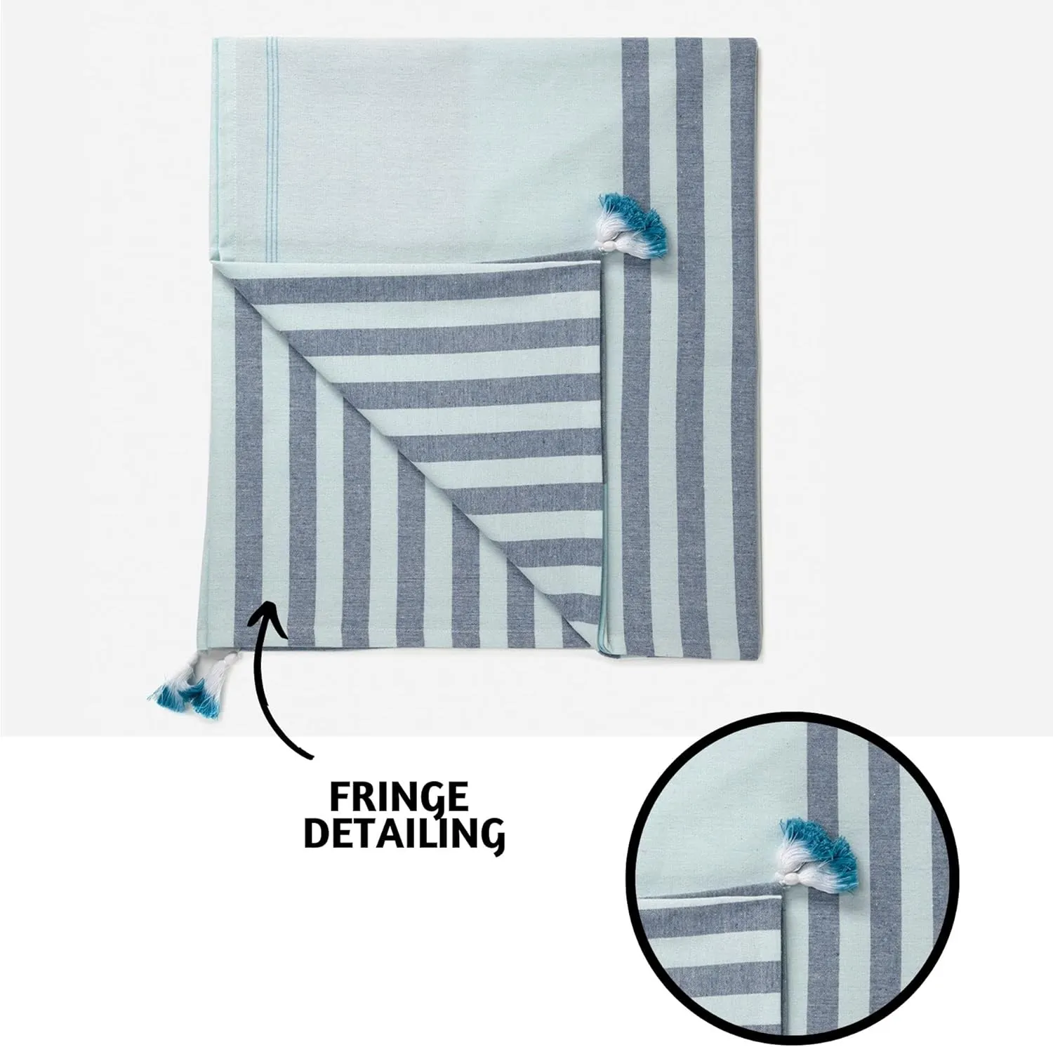 Folkulture Turkish Beach Towel with Tote Bag | Oversized (40 x 70) Quick Dry Bath Towels for Adults, Swimming Pool, Travel | Large Lightweight Beach Blanket Waterproof, Sandproof Beach Accessories