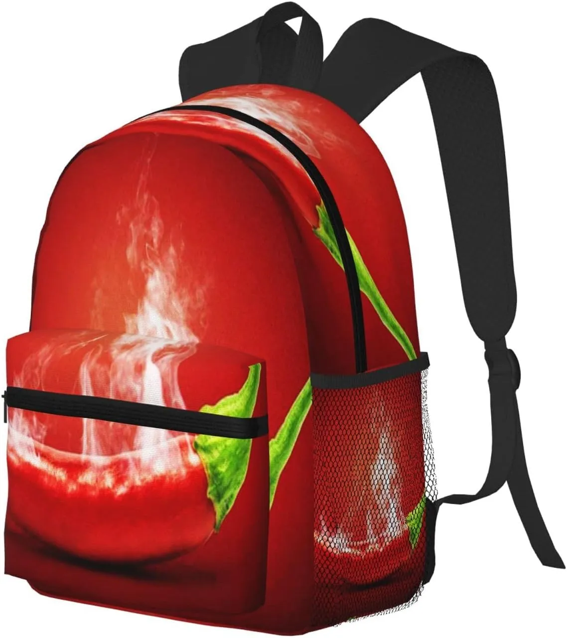 Food Hot Chili Pepper Backpack, Travel Laptop Backpack Computer Bag Rucksack for Men Women Business Work Fits 15.6 Inch Notebook