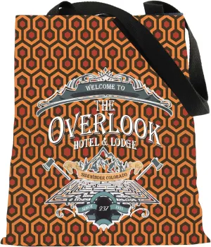 FOTAP Overlook Hotel Inspire Tote Bag Horror Movie Fan Merch Halloween Movie Lover Gift