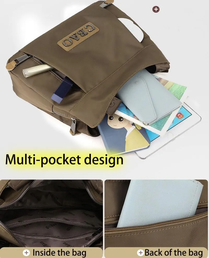 French Nylon Crossbody Bag, Large Volume Nylon Crossbody Bag, Multi Purpose Women's Crossbody Bags, Shoulder Bags, Tote Bags
