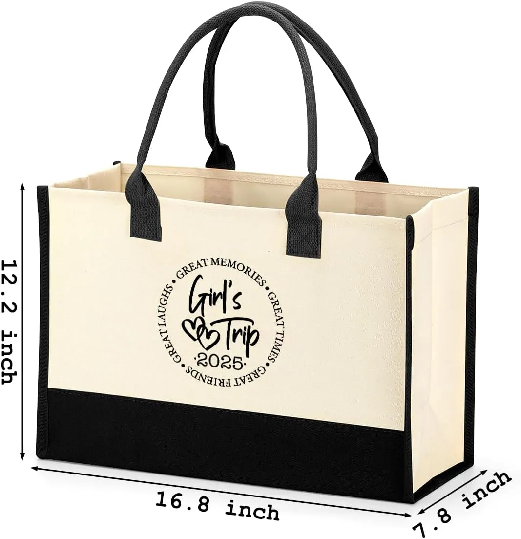Friend Trip Gifts Favors 2025, Sister Weekend Gifts Tote Bag Goodie Gifts, Bestie Gifts Vacation Weekend Bag Friendship Gifts