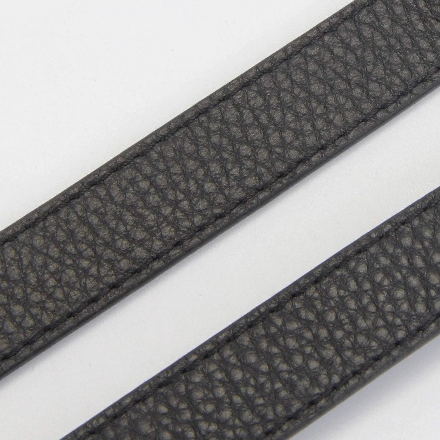 Full Grain Leather Adjustable Replacement Cross Body Purse Shoulder Strap Handbag Bag Wallet, 2/3” Wide(Black-Silver Lock)