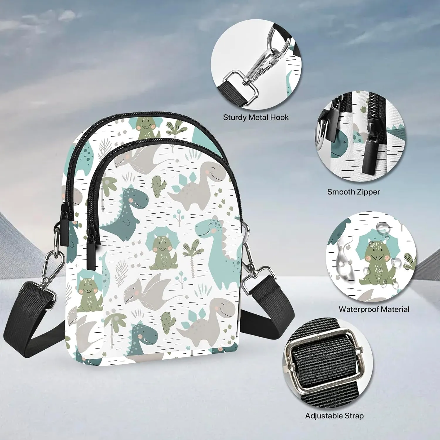 FyLybois Crossbody Bags for Women Cell Phone Purse Lightweight Adjustable Shoulder Handbags Wallet with Card Slots