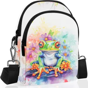 FyLybois Small Crossbody Bags for Women Casual Cell Phone Bag Wallet Purse Waterproof with Card Slots Adjustable Strap