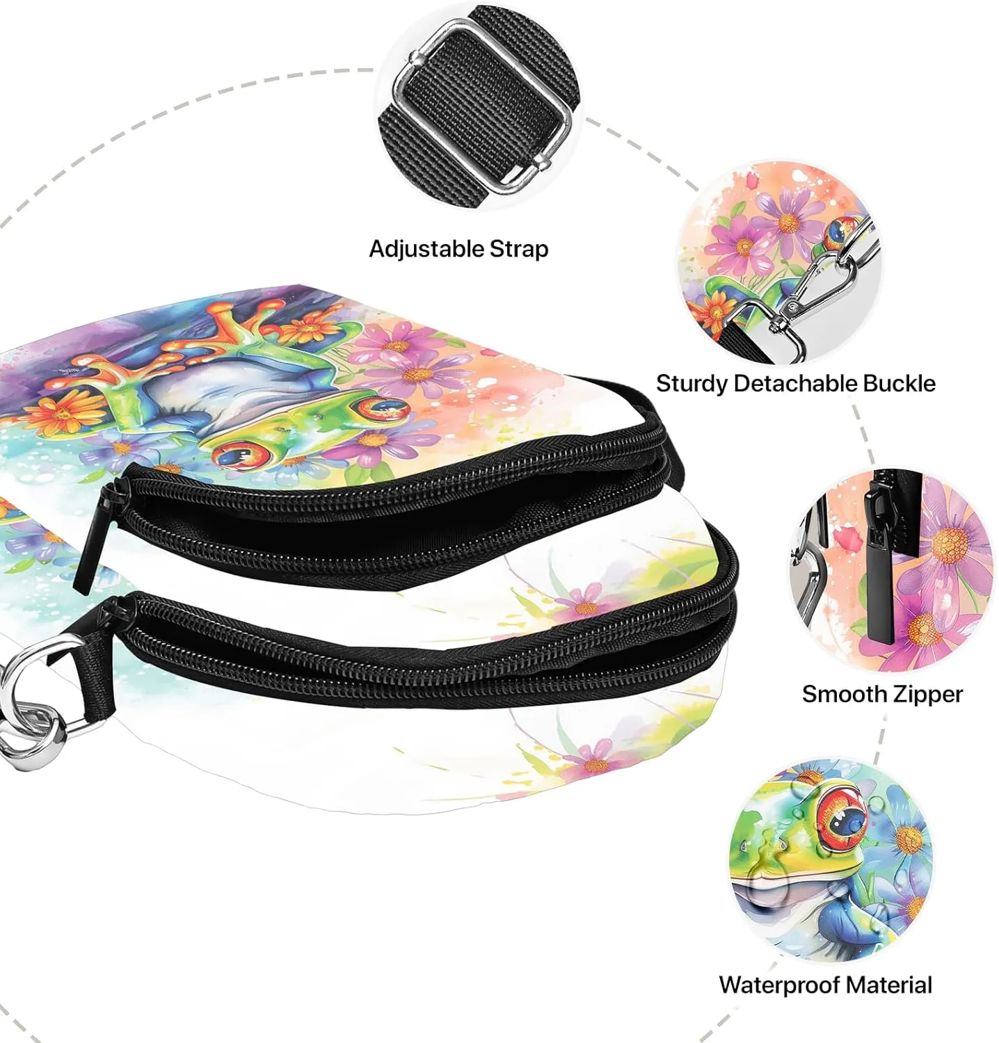 FyLybois Small Crossbody Bags for Women Casual Cell Phone Bag Wallet Purse Waterproof with Card Slots Adjustable Strap