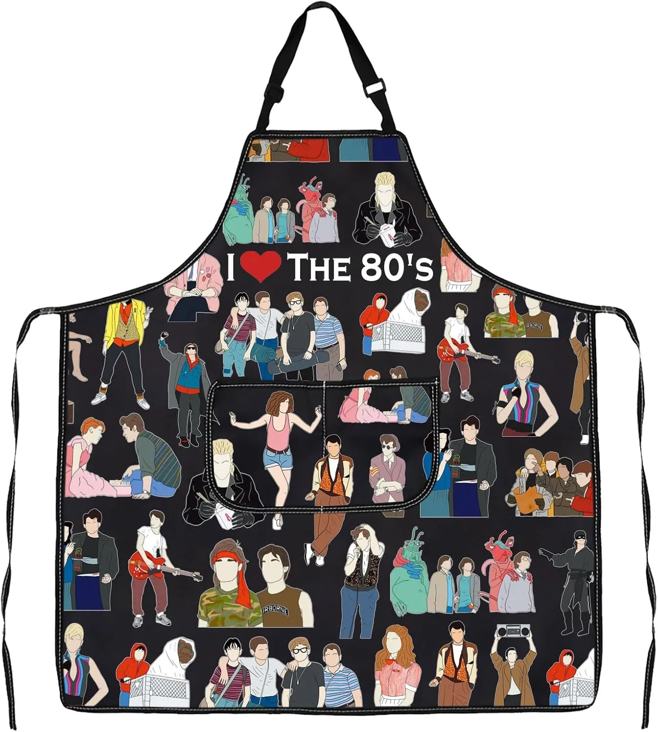 G2TUP I Love The 80's Tote Bag - 80's Movies Lover Fan Handbag Gift