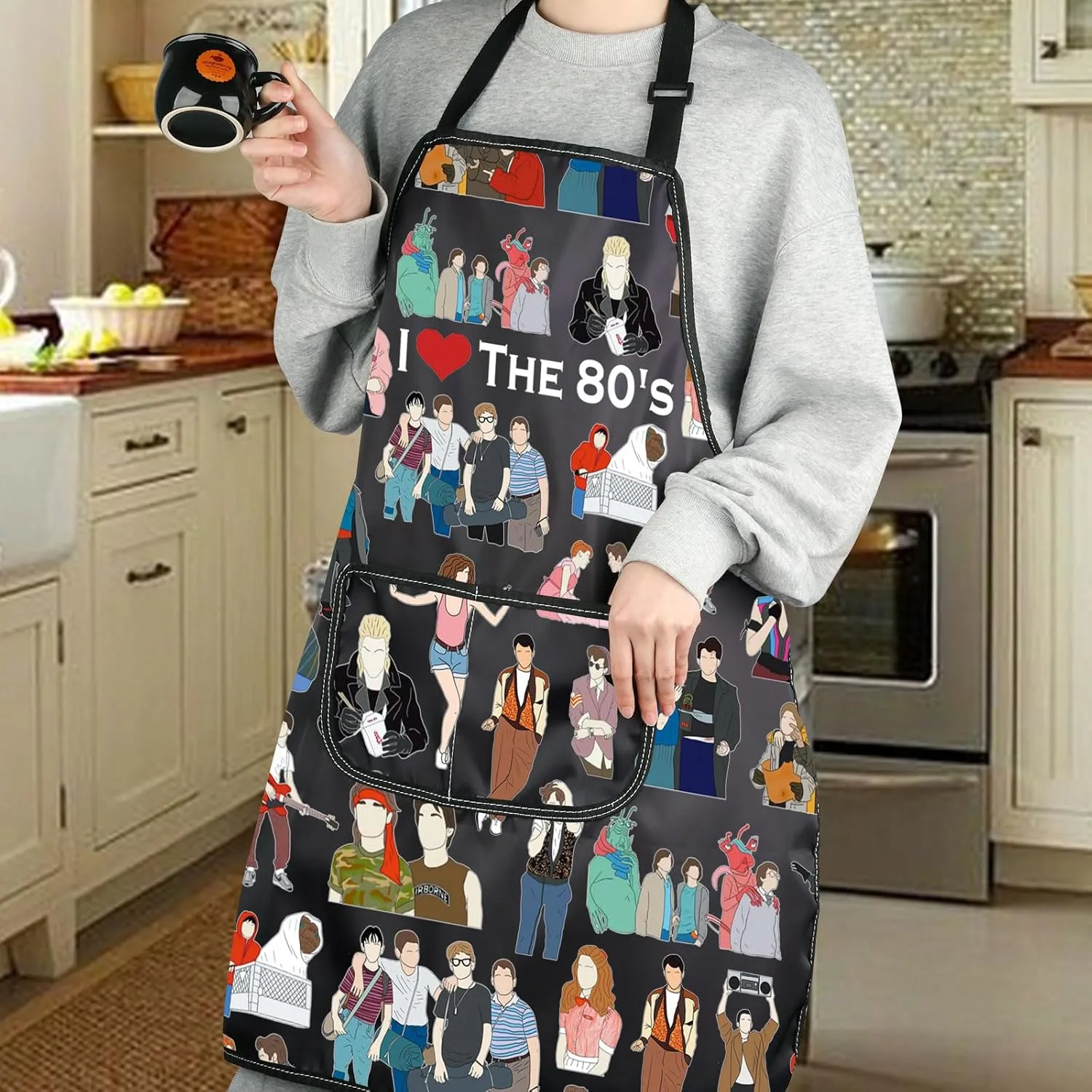 G2TUP I Love The 80's Tote Bag - 80's Movies Lover Fan Handbag Gift